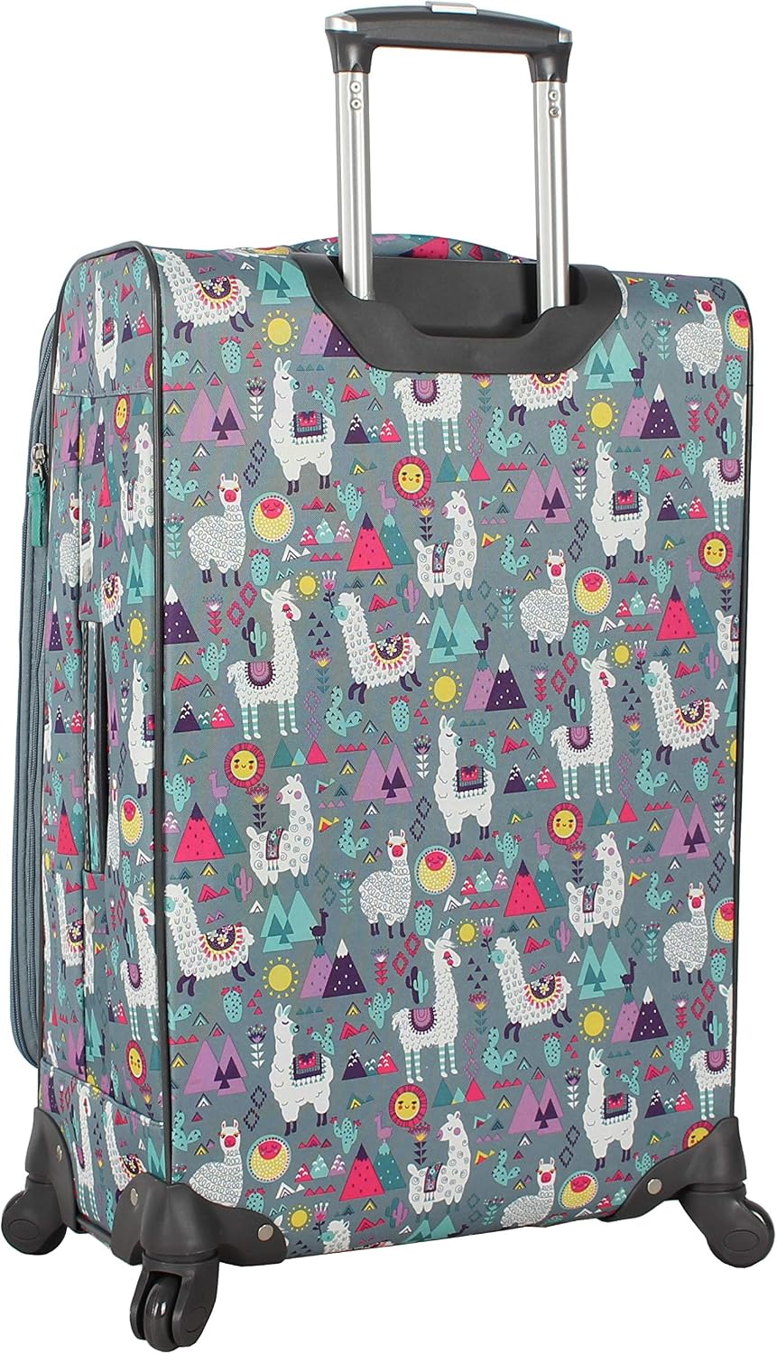 Lily Bloom - Equipaje con diseño estampado de 24 pulgadas, maleta s...