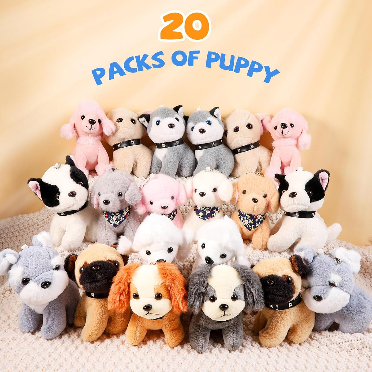 Niceup Mini Cachorros de Peluche 20 Piezas Perros de Peluche Adopta...