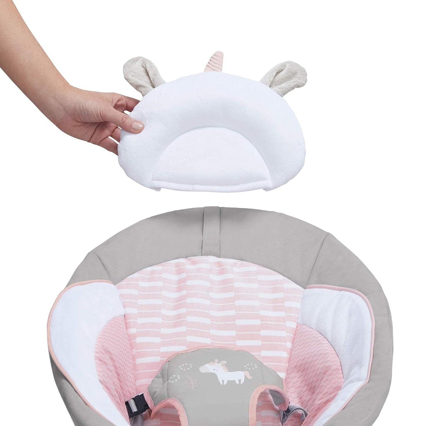 Ingenuity Hamaca Relajante para Bebé Asiento Infantil con Vibracion...