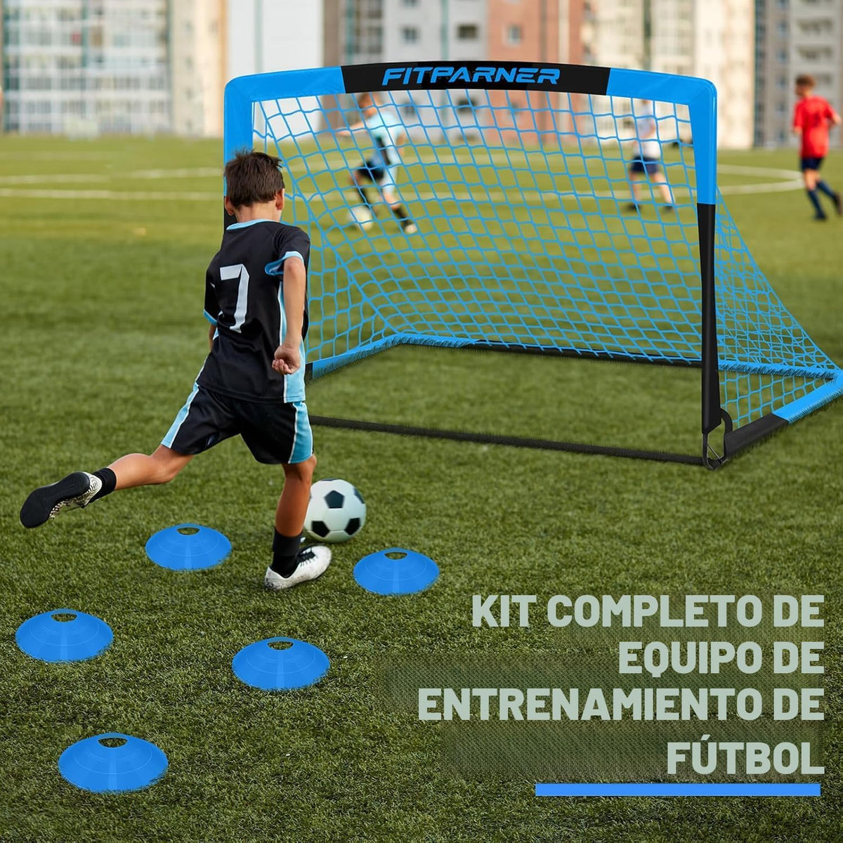 FITPARNER Arcos de Fútbol para Niños para Patio Trasero - Juego de...