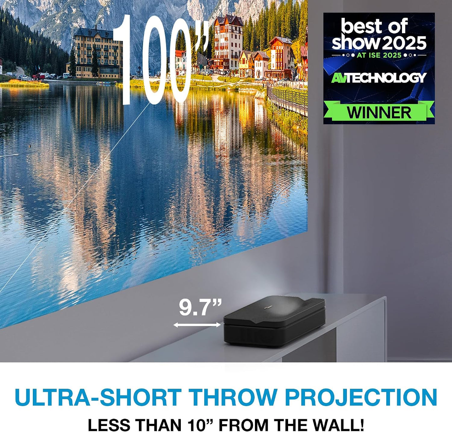 Optoma ML1080UST PHOTON GO Proyector portátil de triple láser (RGB)...