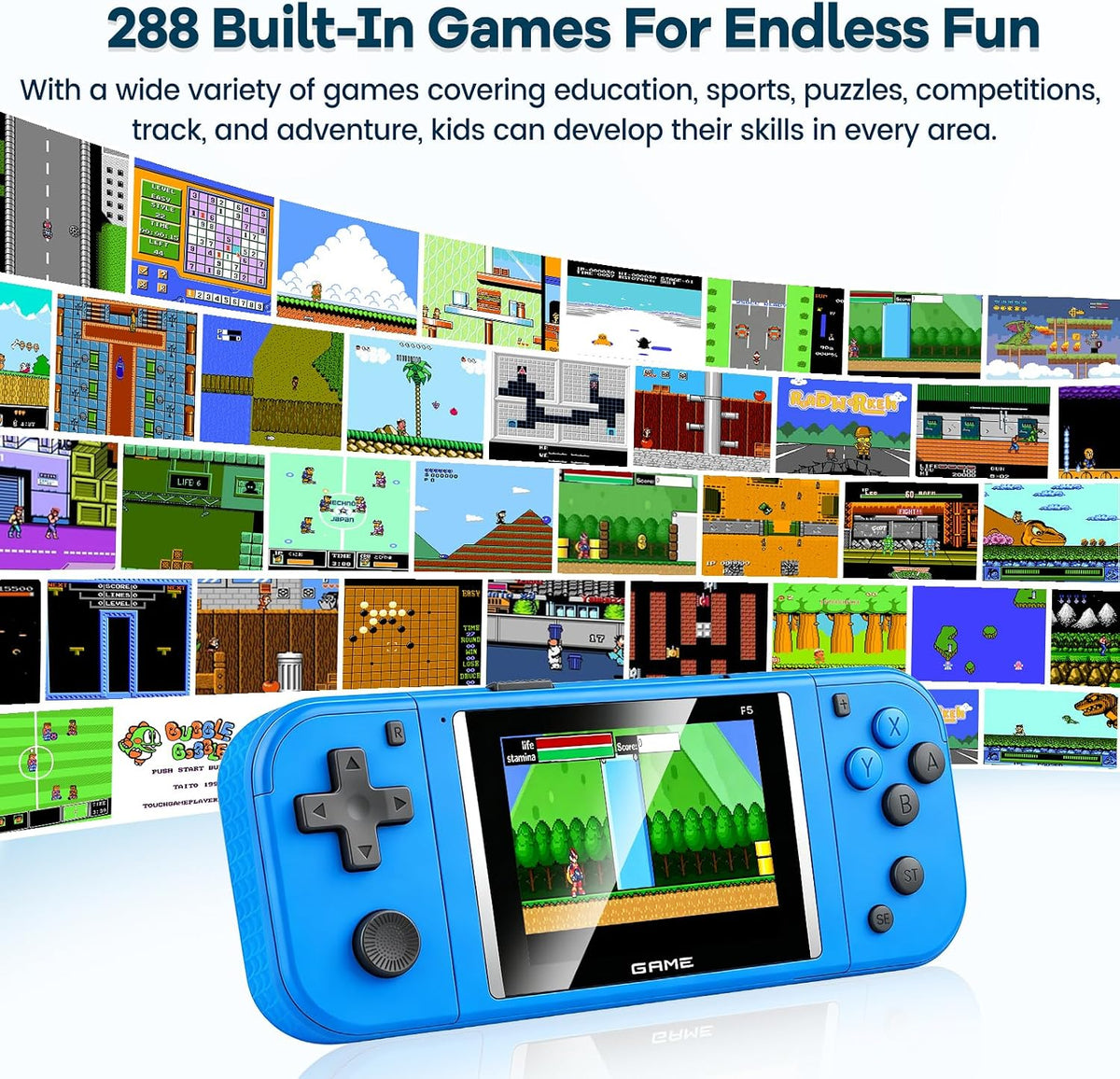 Juegos de mano para niños: 288 videojuegos retro, regalos de juguet...