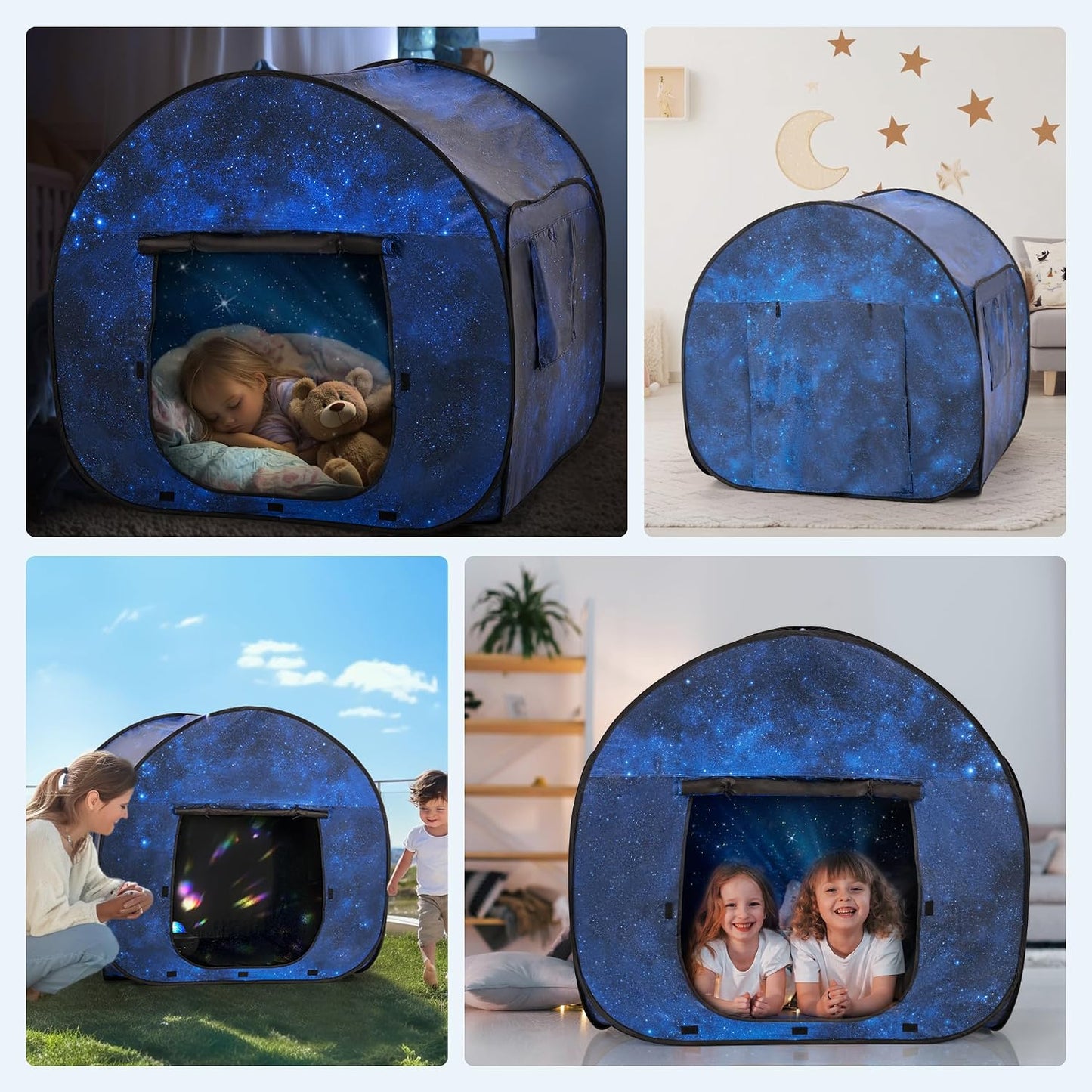 OUTREE Tienda de campaña sensorial de 47 x 47 x 47 pulgadas, estamp...