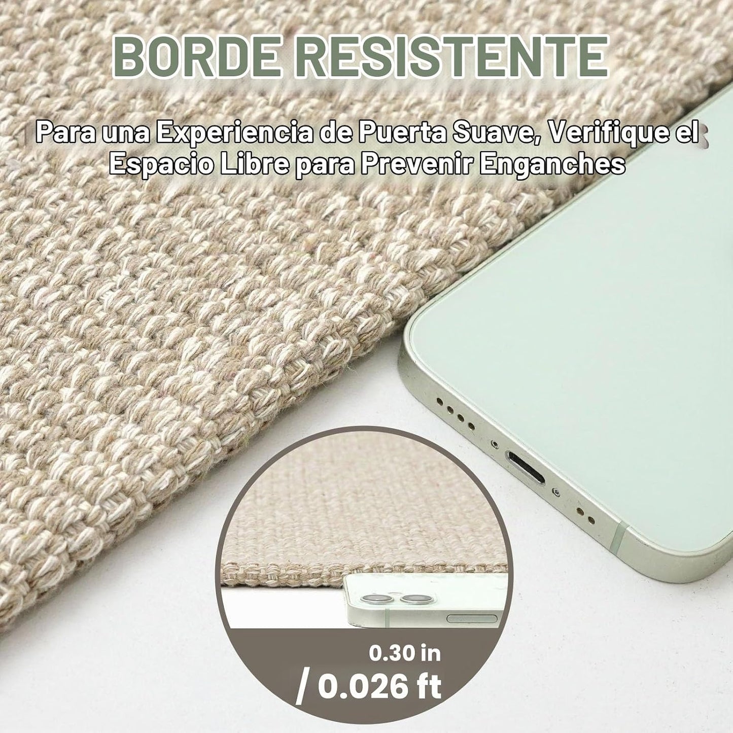 EARTHALL Alfombra lavable, alfombra antideslizante para sala de est...