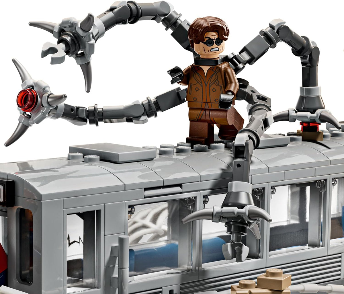 LEGO Marvel Spider-Man vs. Doc Ock Escena de Tren Subterráneo - Fig...