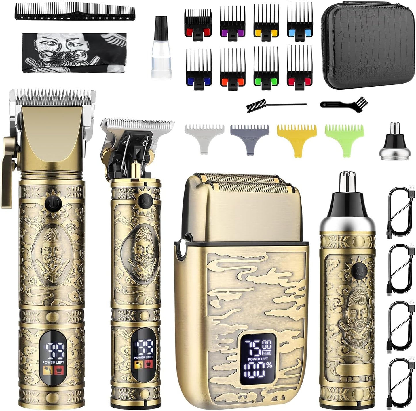 GSKY Cortadora de pelo para hombres profesionales, kits y juegos de...