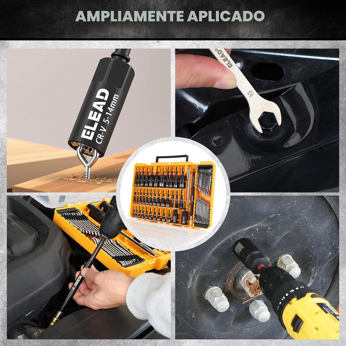 Juego de destornilladores de tuercas de impacto magnéticas, juego d...