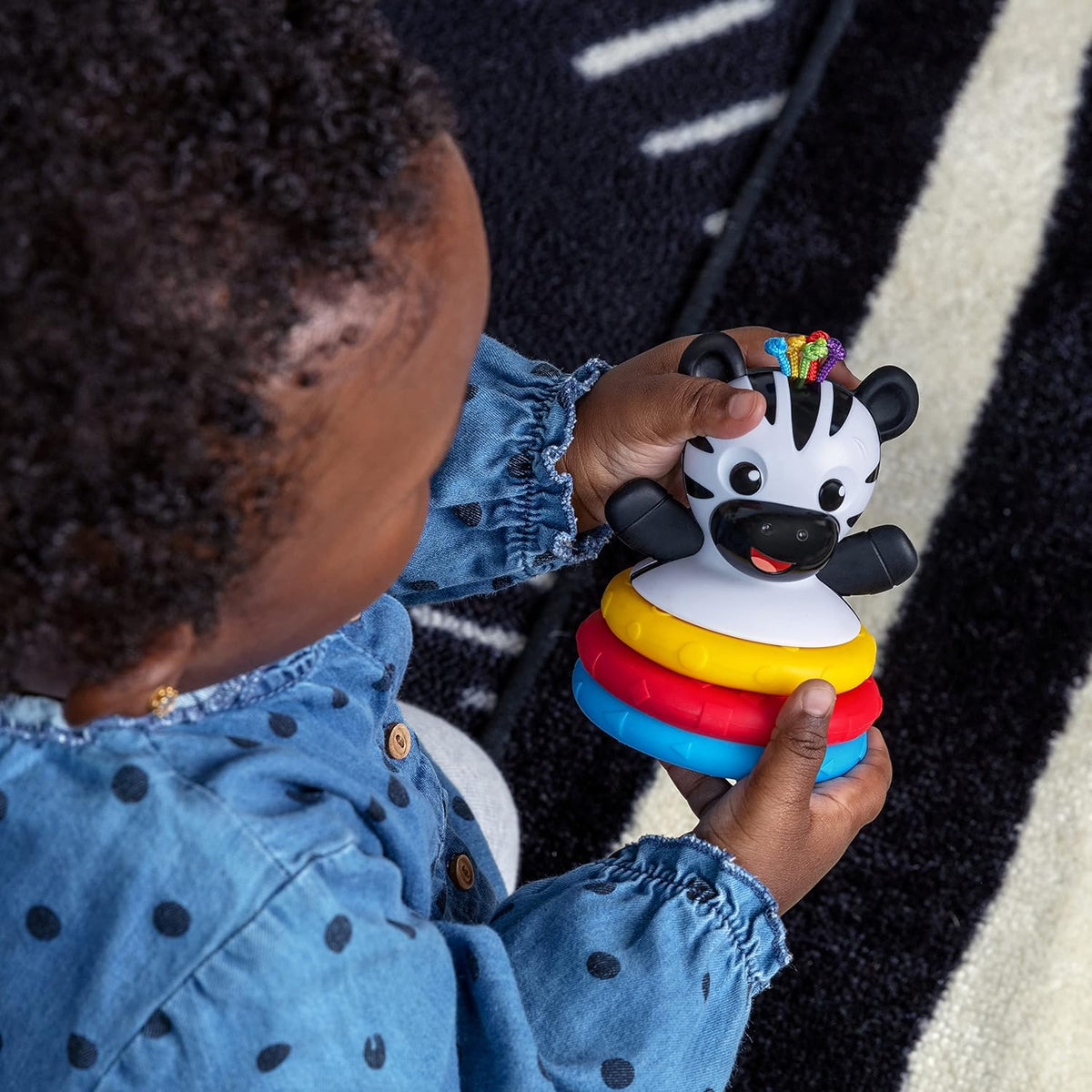 Baby Einstein Stack &amp; Wobble Zen - Juguete mordedor sin BPA par...