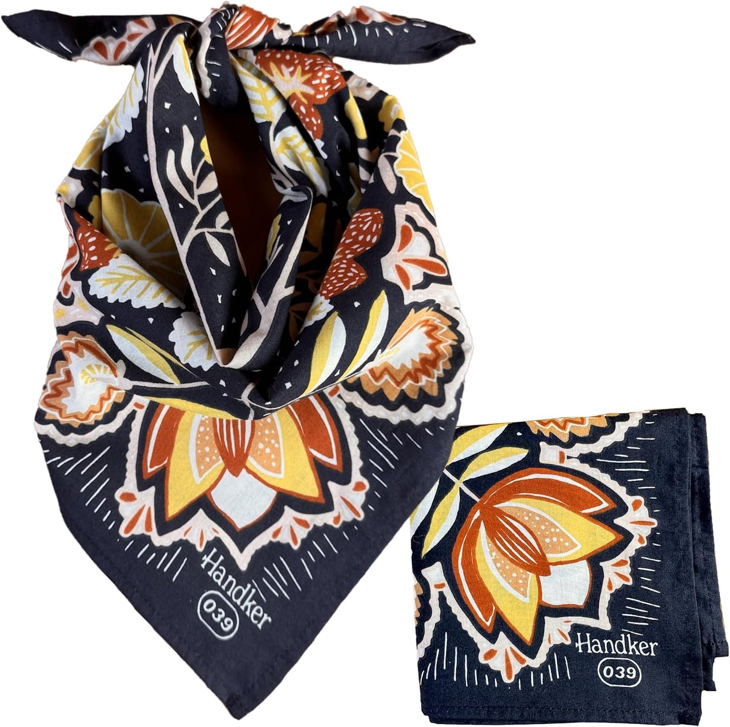 Handker Bandana de algodón prémium de 22 x 22 pulgadas para mujeres...