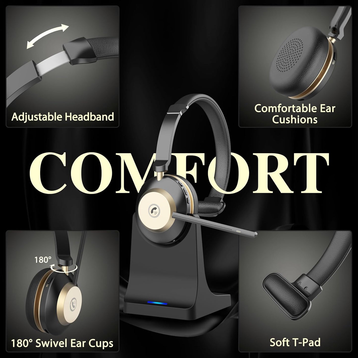 Earbay Auriculares inalámbricos con micrófono para el trabajo - Aur...