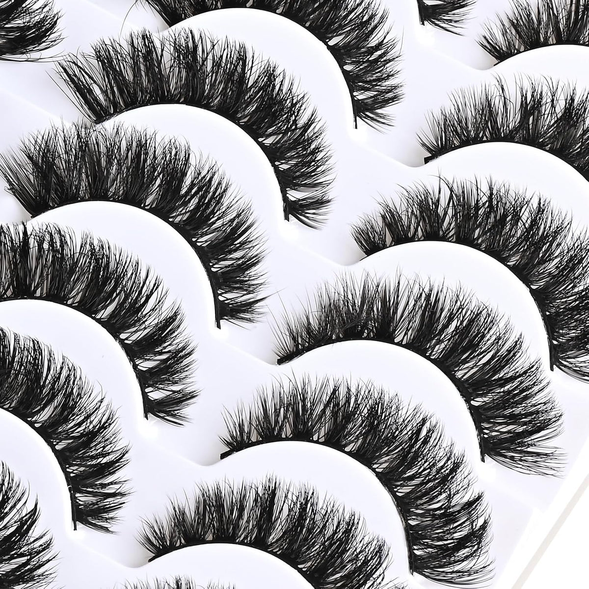 APCYUST Pestañas postizas de volumen, pestañas de visón, 14 pares,...