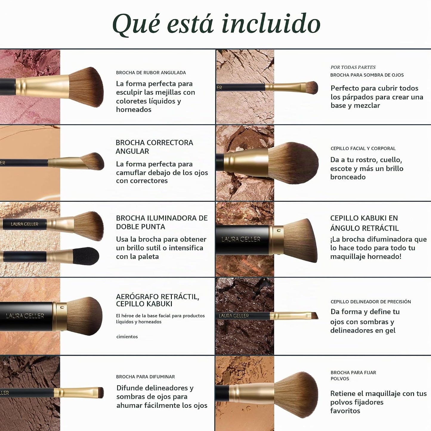 LAURA GELLER NEW YORK The Brush Vault - Colección de brochas de maq...