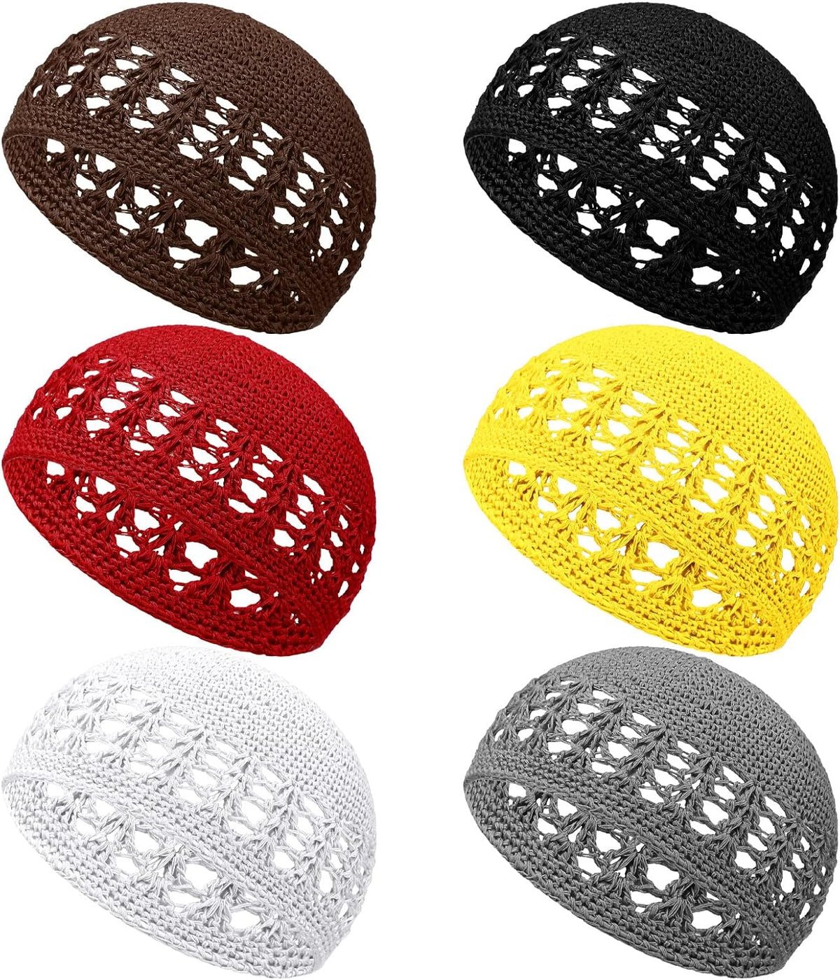 Boyiee Gorros de Punto Kufi Gorro de Ganchillo Gorros de Calavera G...