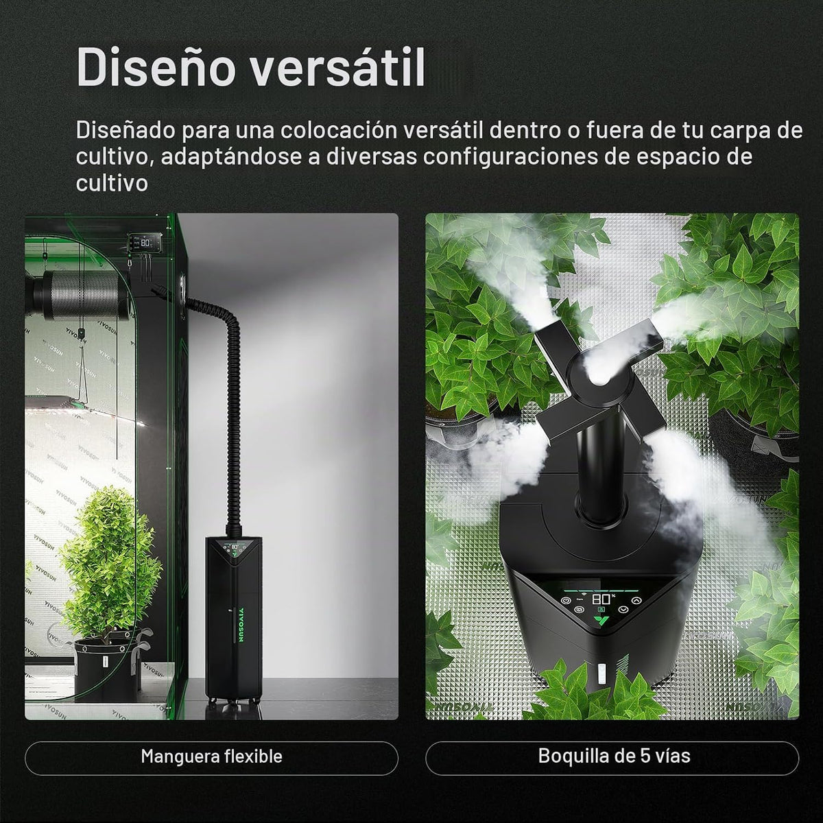 VIVOSUN AeroStream H19 Humidificador ambiental inteligente de 19L c...