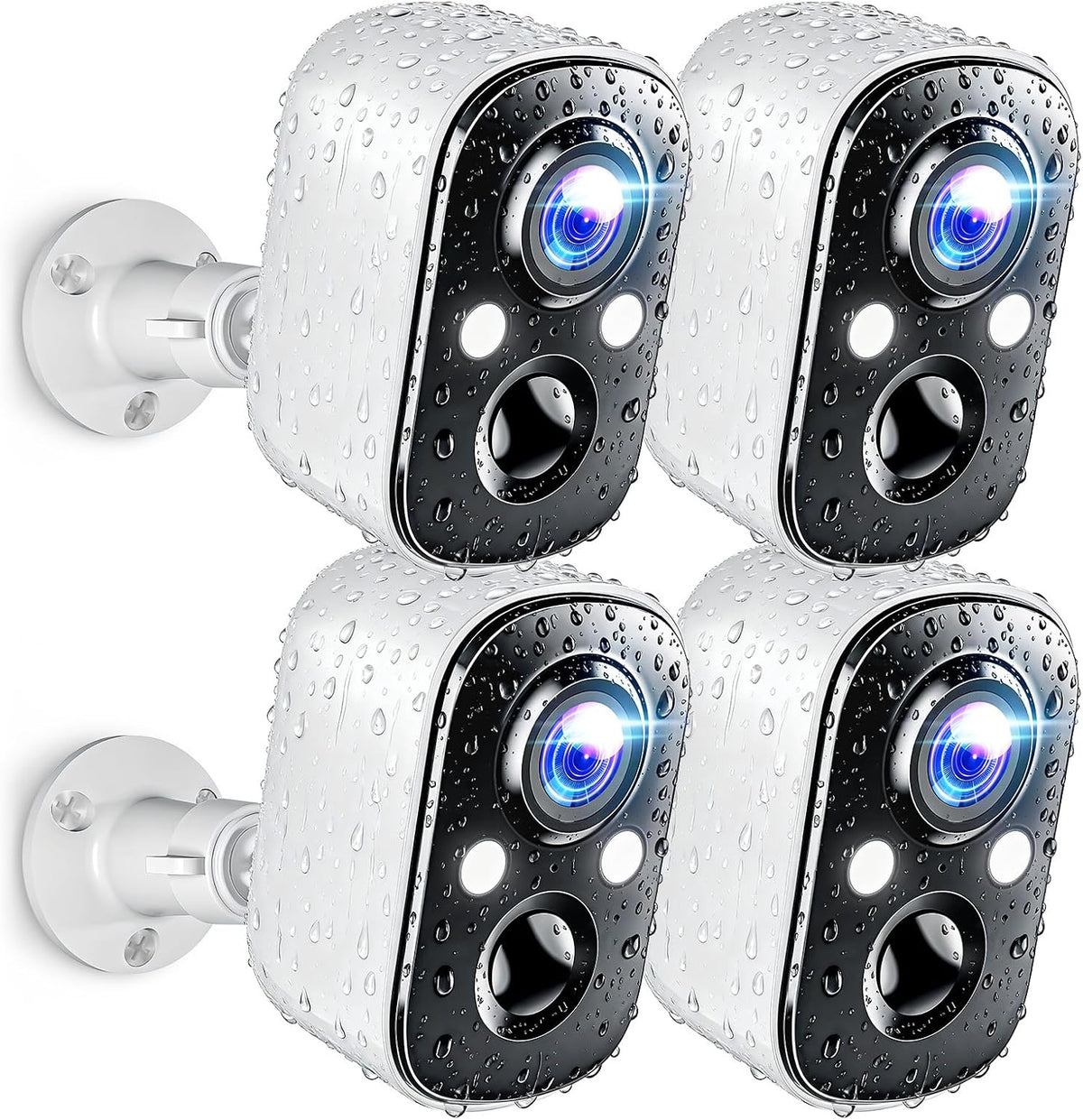 Techage Cámaras de seguridad 2K inalámbricas para exteriores, detec...