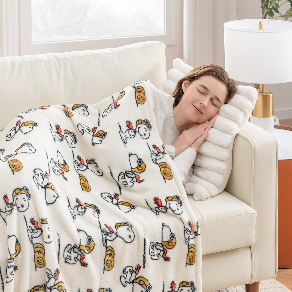 Berkshire Blanket Peanuts® VelvetLoft® - Manta de felpa de Snoopy c...