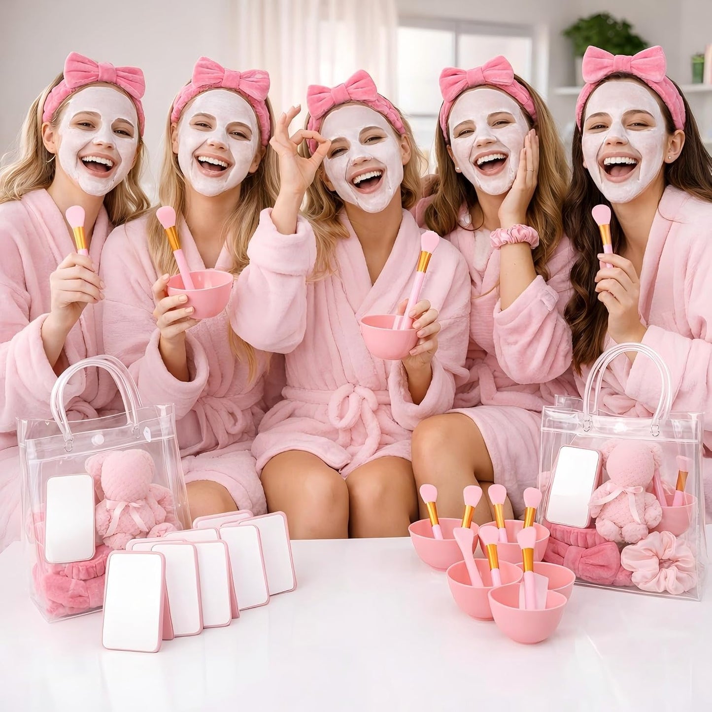 Juego de 12 suministros de fiesta de spa para mujeres, kit de fiest...
