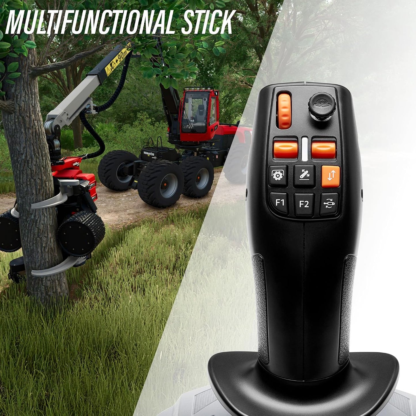 Thrustmaster SimTask FarmStick, Joystick Multifuncional para Simula...