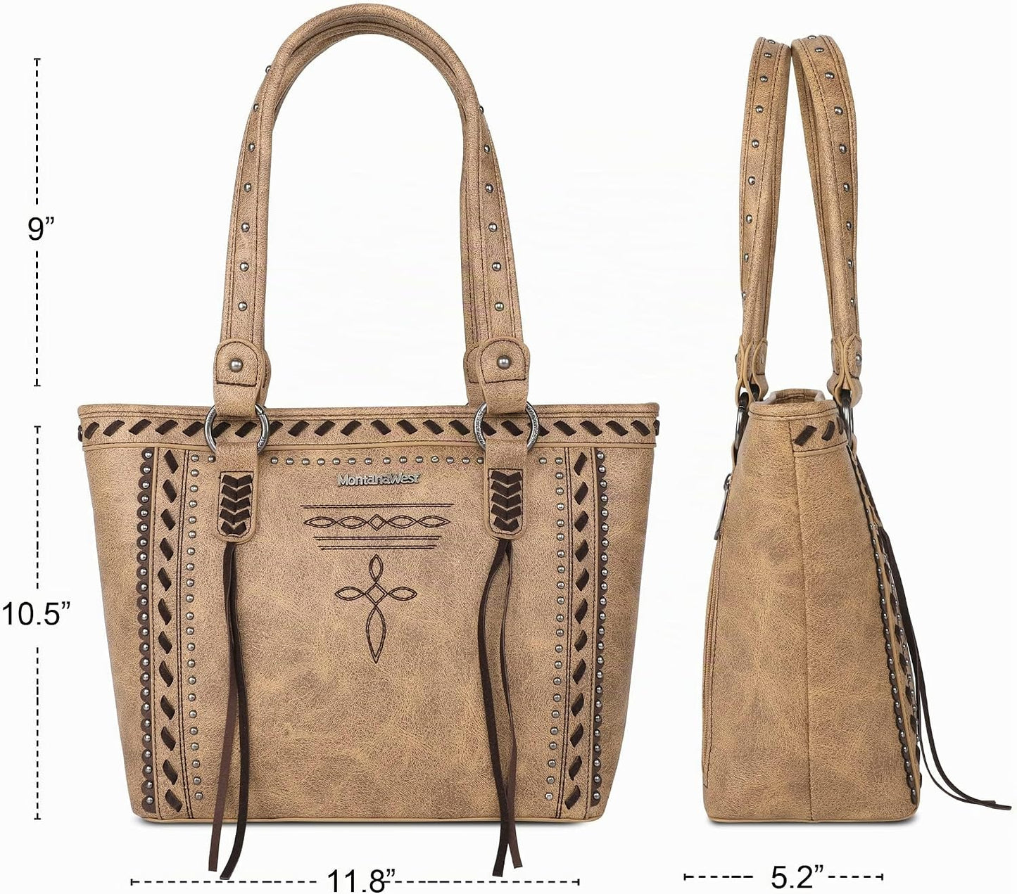 Montana West - Bolso tote de colección espiritual estilo western pa...