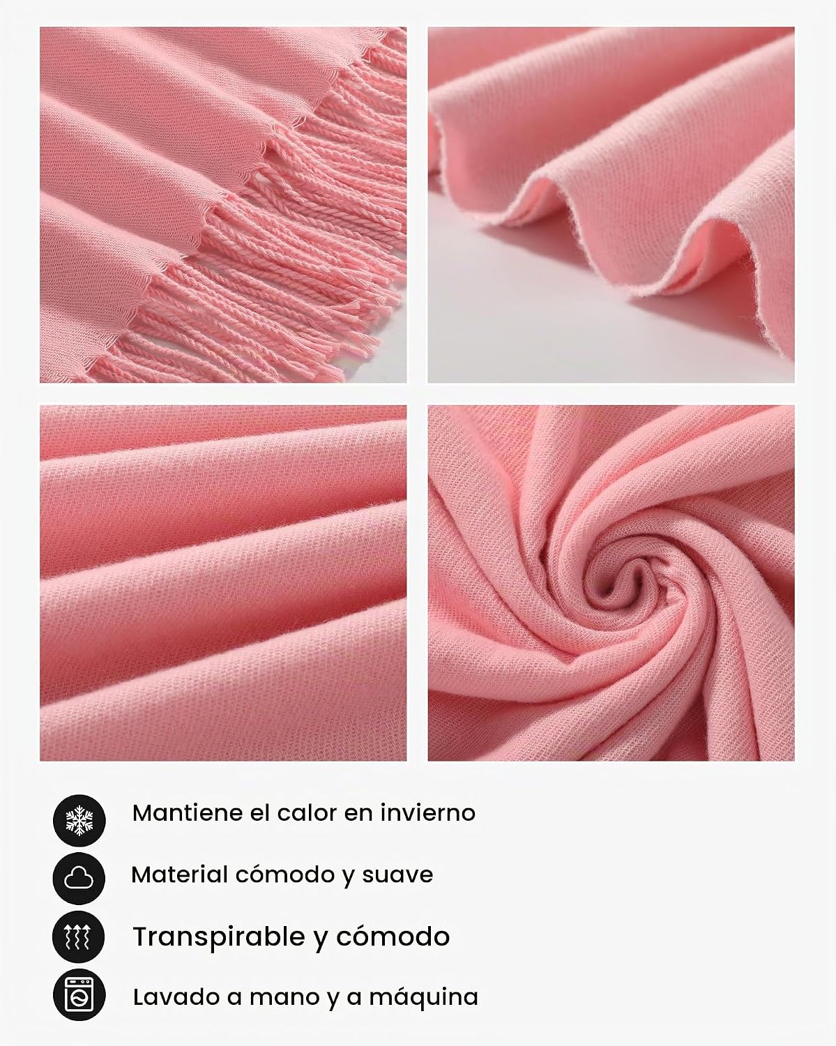 Ymomode Bufandas para mujer, chales de pashmina y envolturas para v...