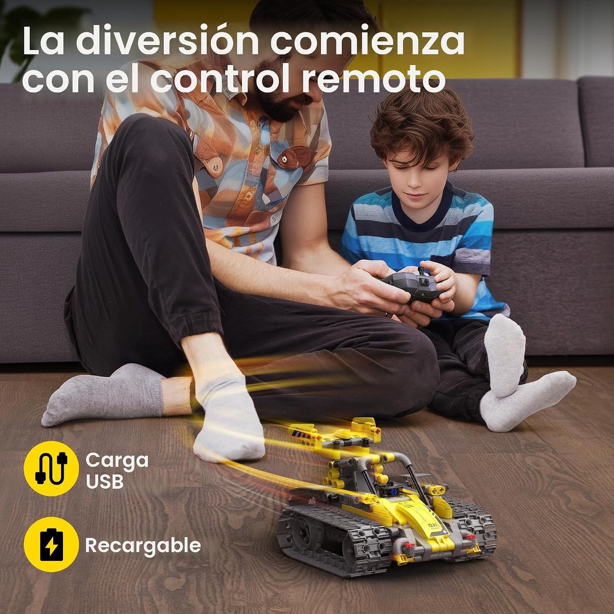 Sillbird Kit de construcción de robot STEM con control remoto, rega...