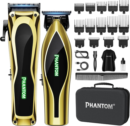 Phantom Cortadora de pelo profesional para hombres, juego de cortap...
