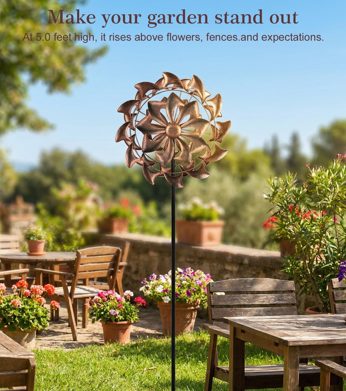 Molinillos de viento para decoración de jardín al aire libre, 13 x...