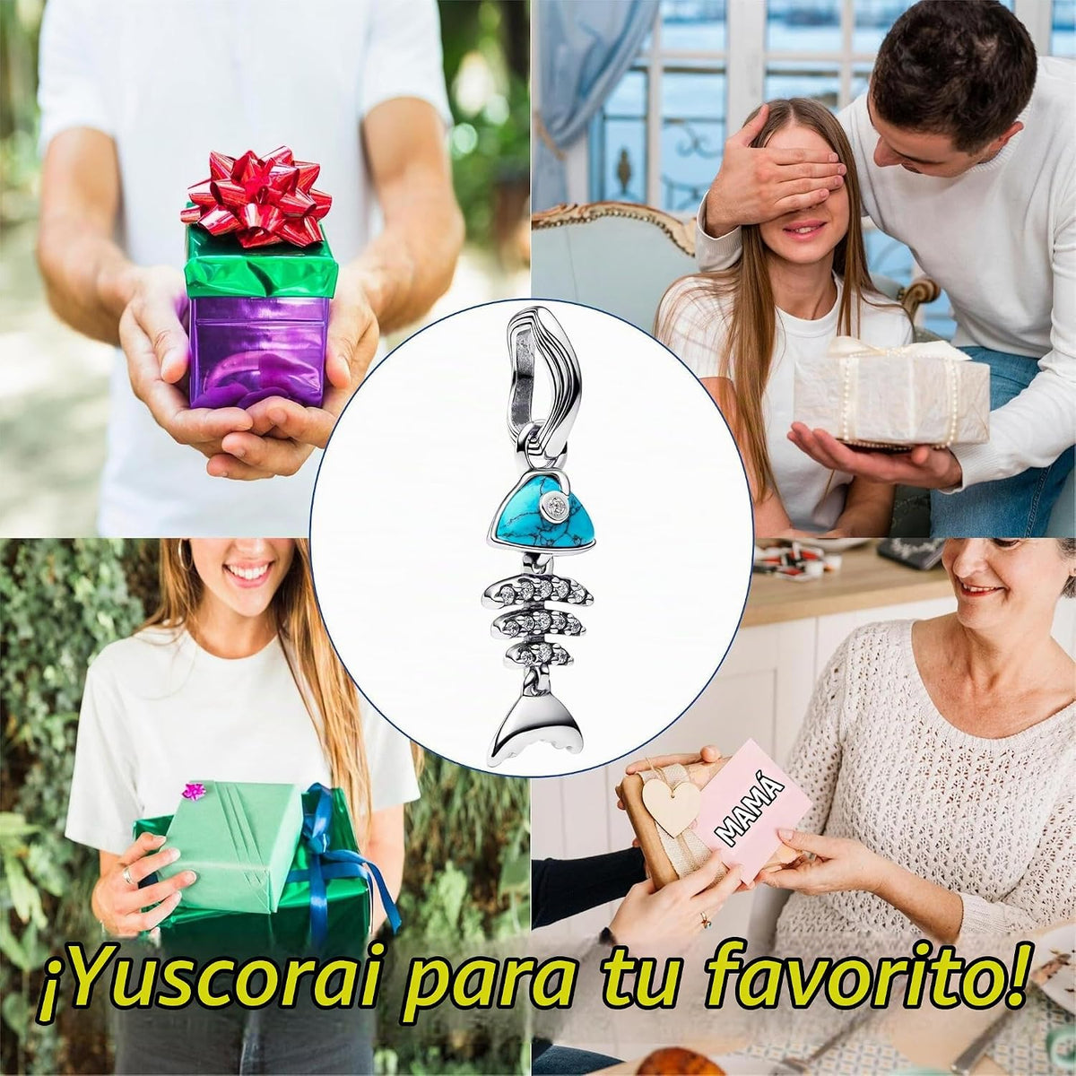 Yuscorai Bonitos dijes de moda para pulseras y collares, para cumpl...