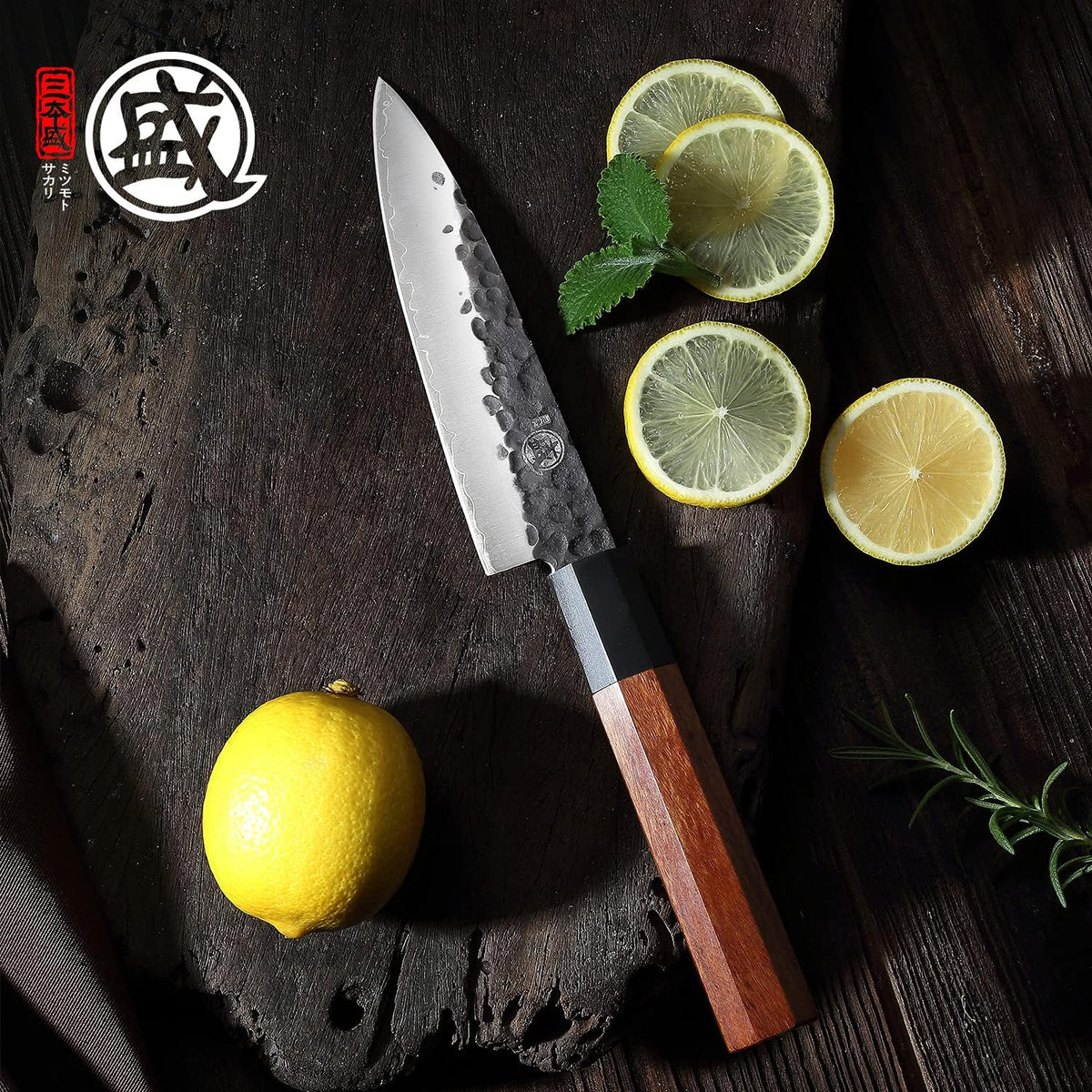 Juego de cuchillos de chef japoneses MITSUMOTO SAKARI 4 piezas, jue...