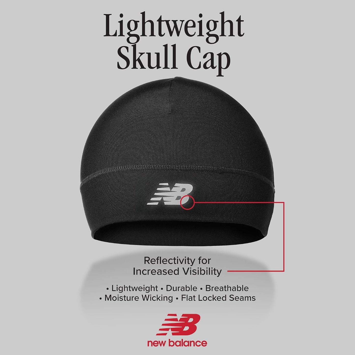 Gorra ligera New Balance para correr\/atletismo, Skullcap, Beanie,...