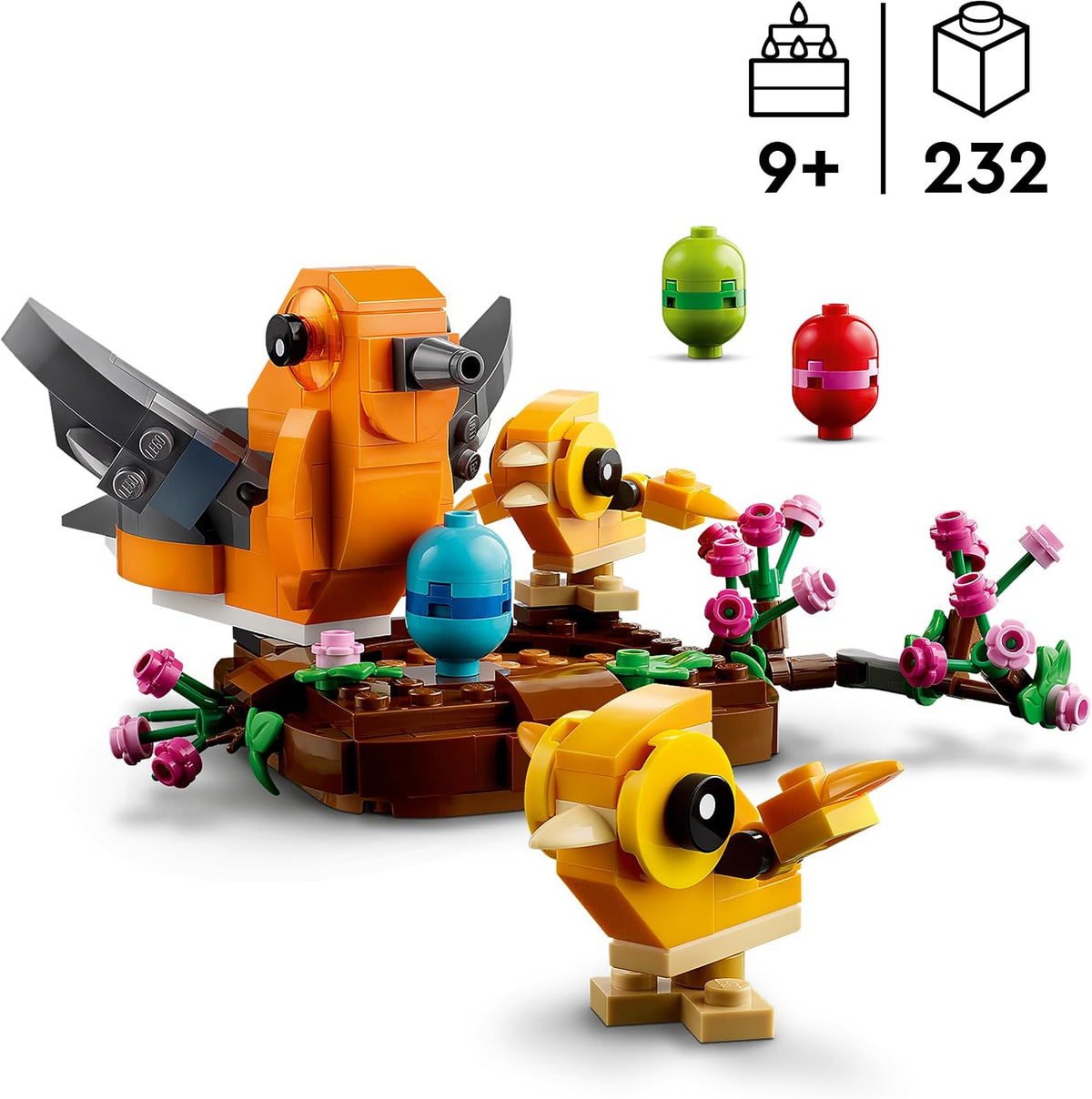 LEGO Kit de juguetes de construcción de nido de pájaro, exhibición...