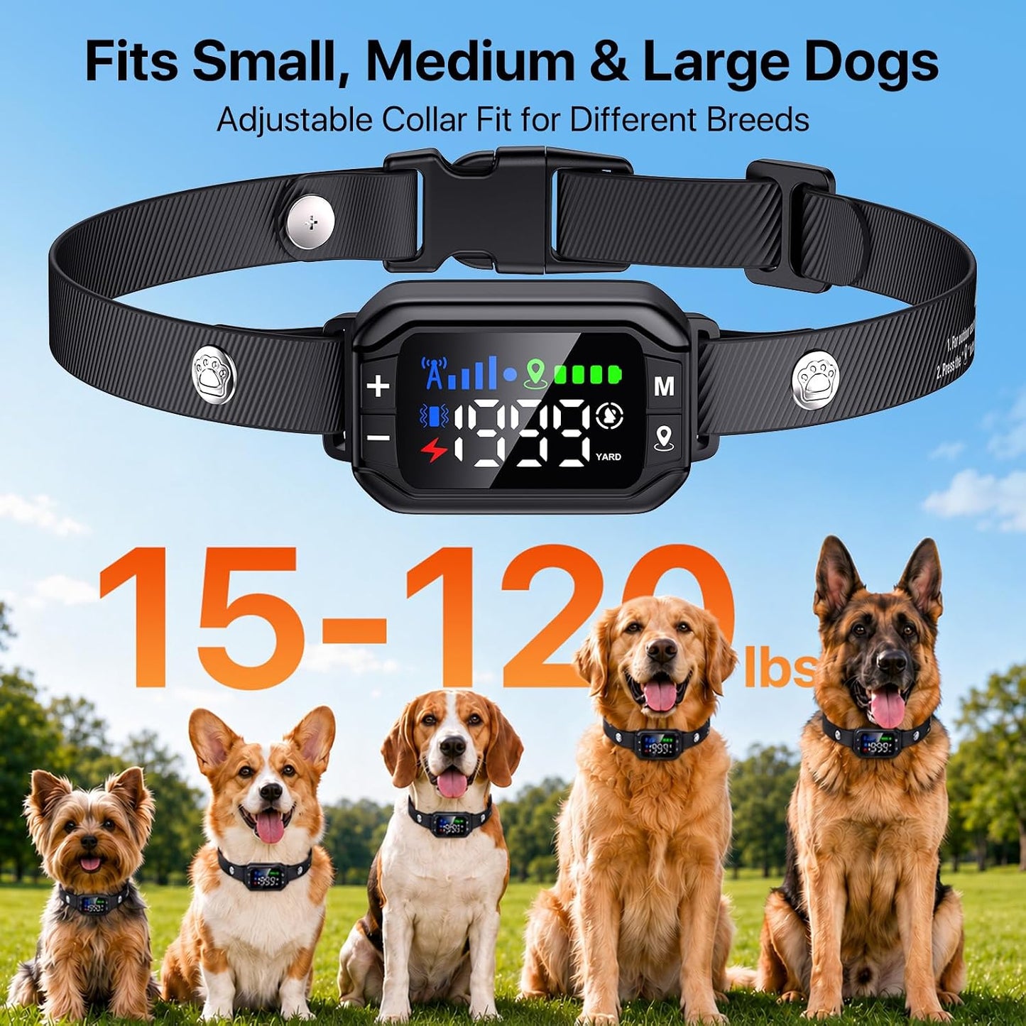 Sistema Inalámbrico De Cerca Para Perros GPS, Cerca Eléctrica Para...