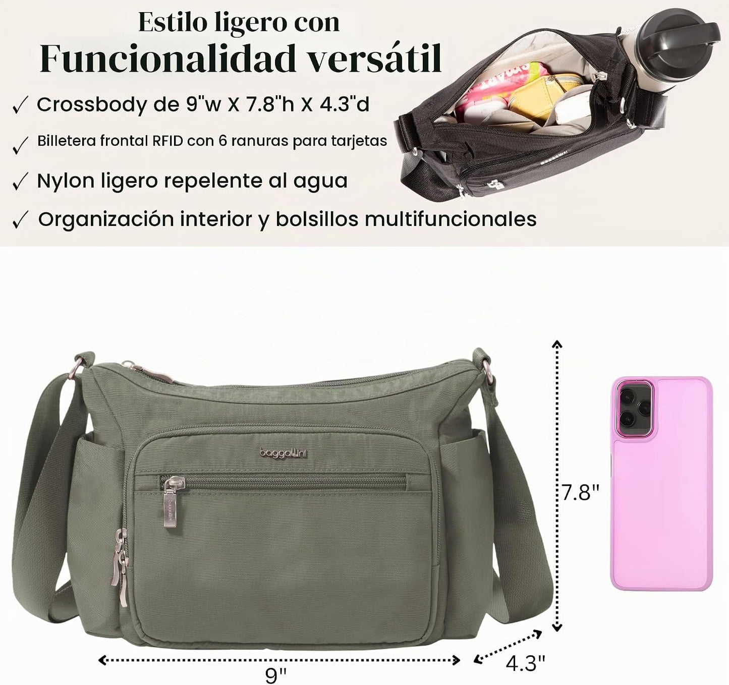 Baggallini Crosstown Hobo Crossbody