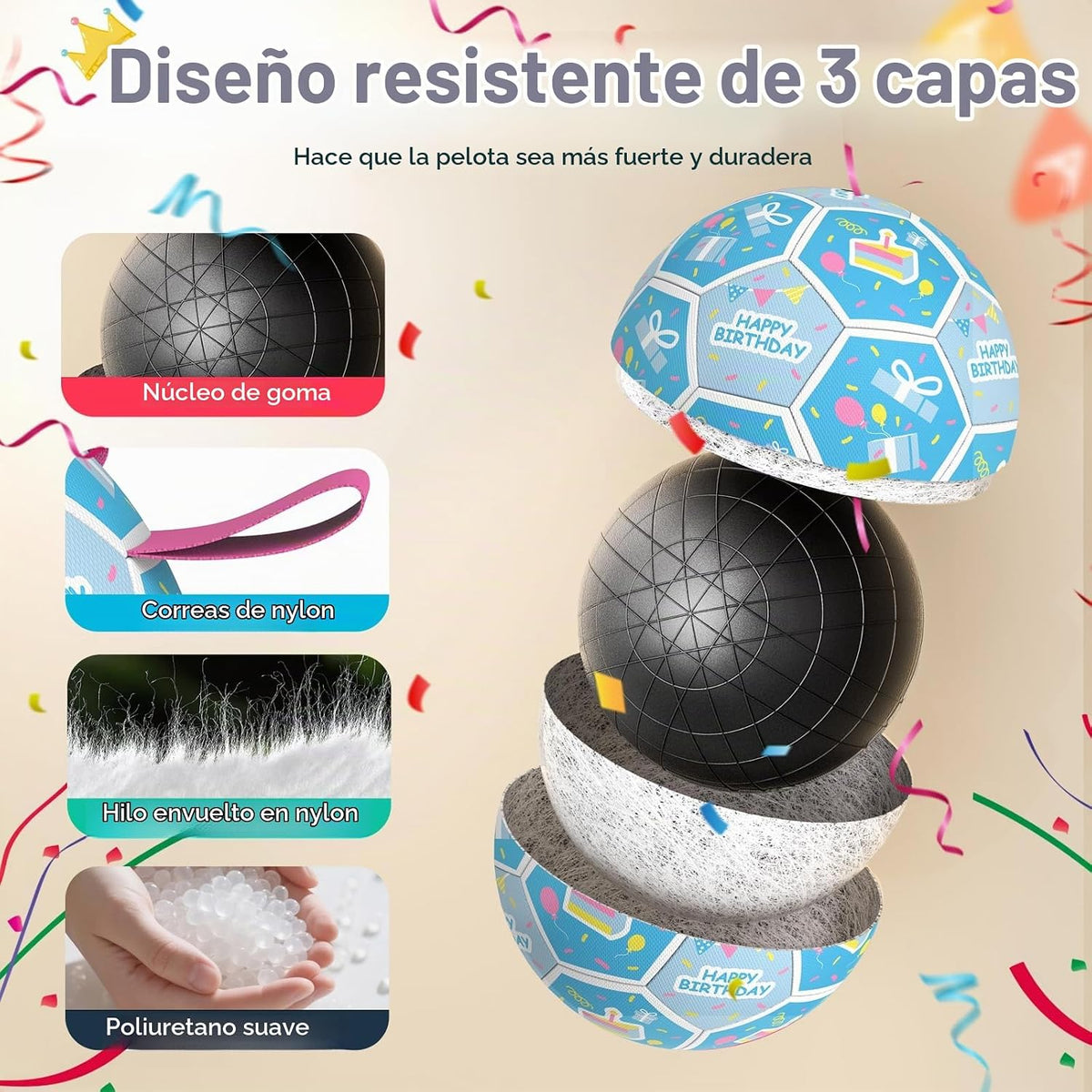 QDAN Juguetes de cumpleaños para perros, regalos de cumpleaños para...