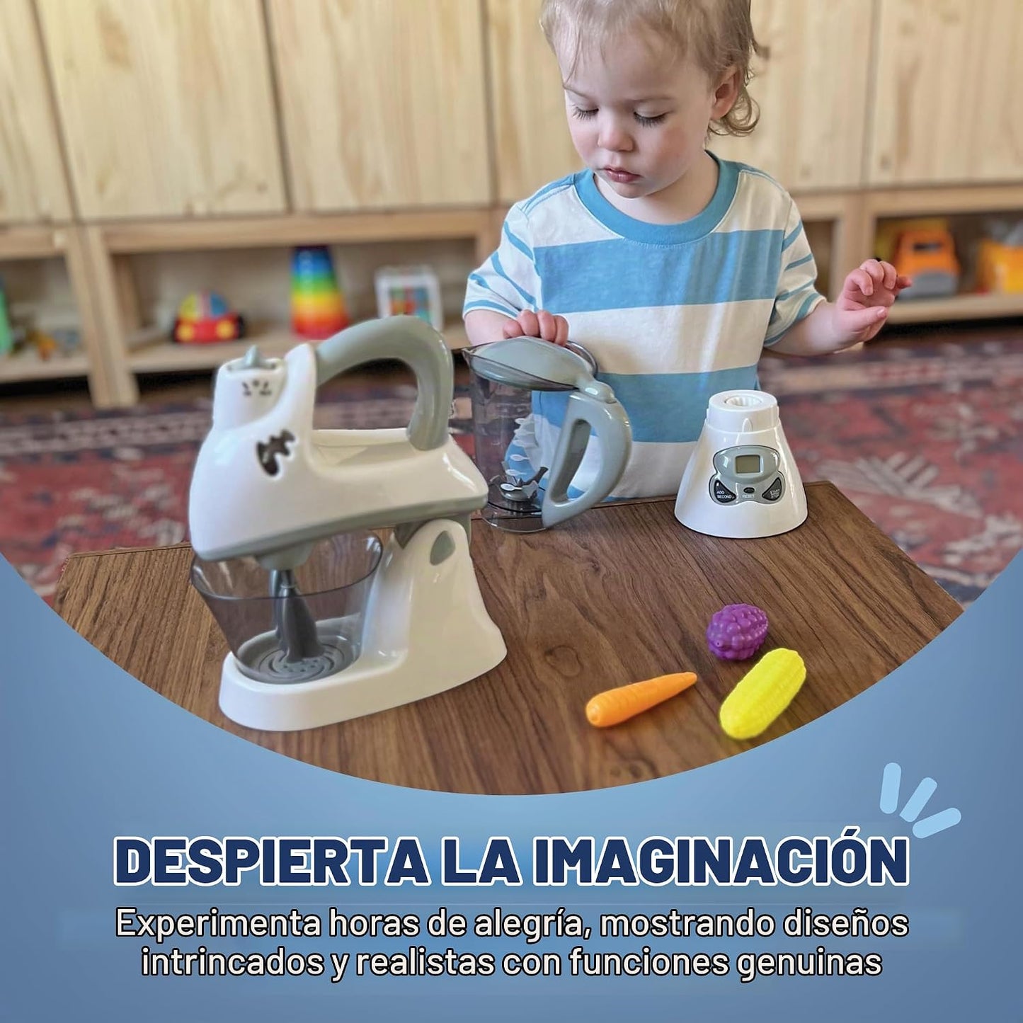 Juego de simulación con dispositivos divertidos, juego de mezclador...