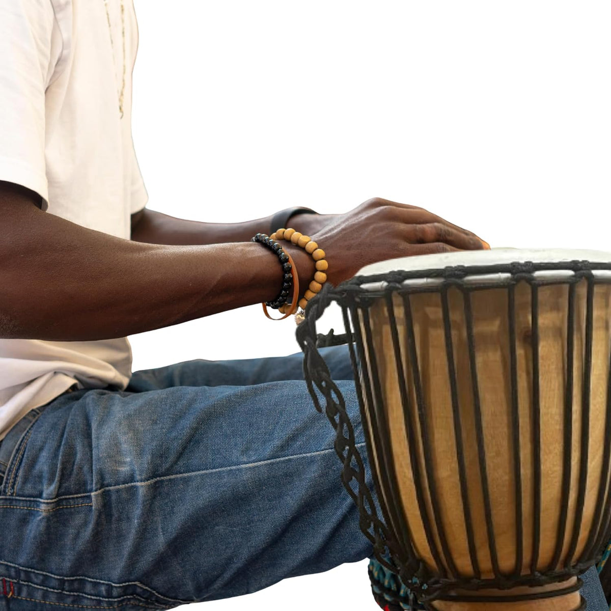 Tambor Djembe con cuerda (9 x 20 color) Regalo del día del padre Ta...