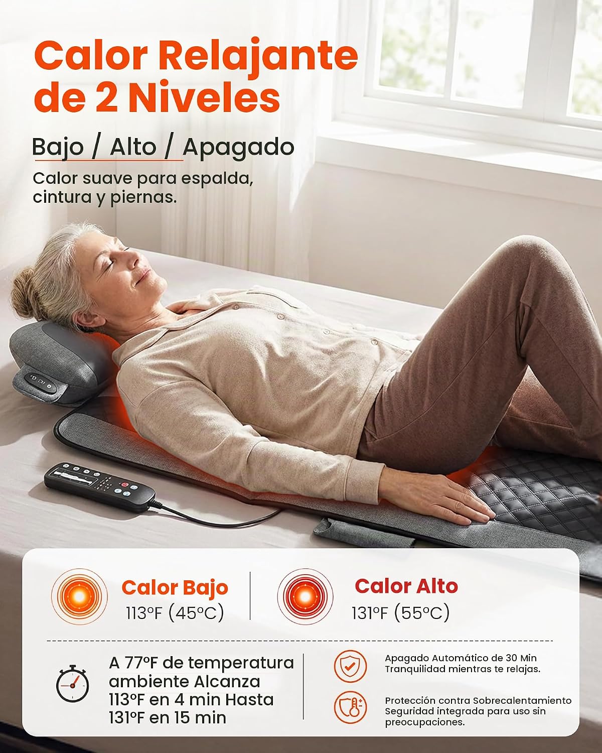 Alfombrilla de masaje con vibración de cuerpo completo 2026 con alm...