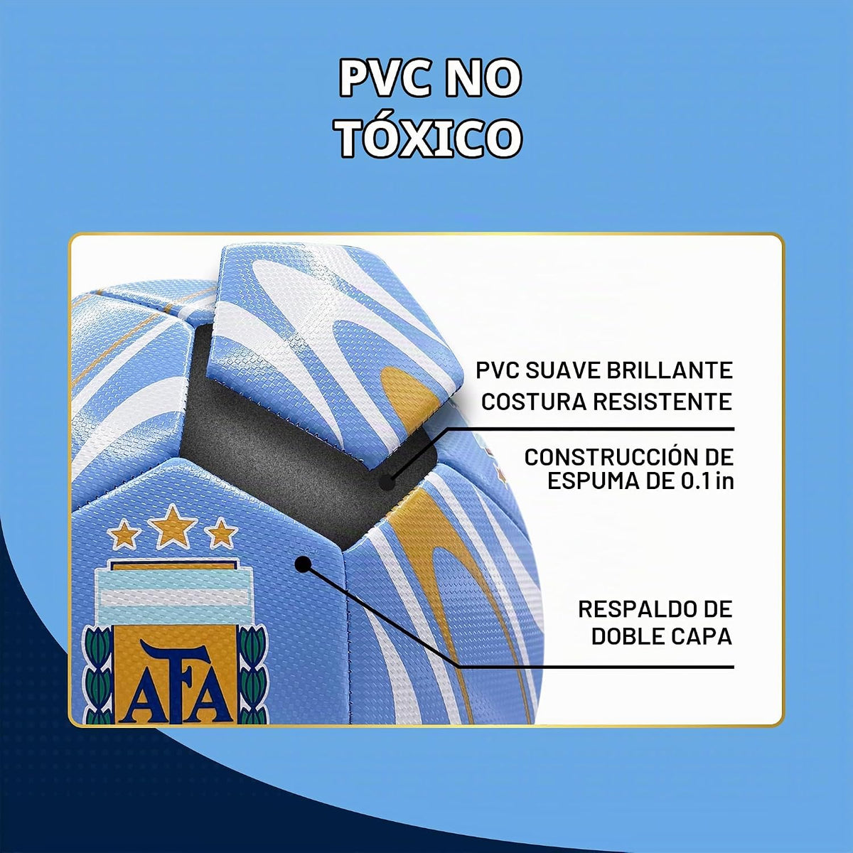 Icon Sports - Balón de fútbol oficialmente licenciado de la Asociac...