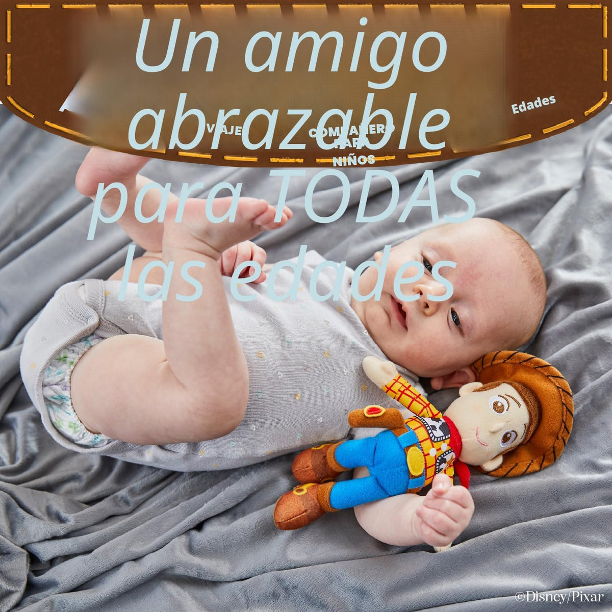 Disney Baby Toy Story - Peluche grande de 8 pulgadas, Woody