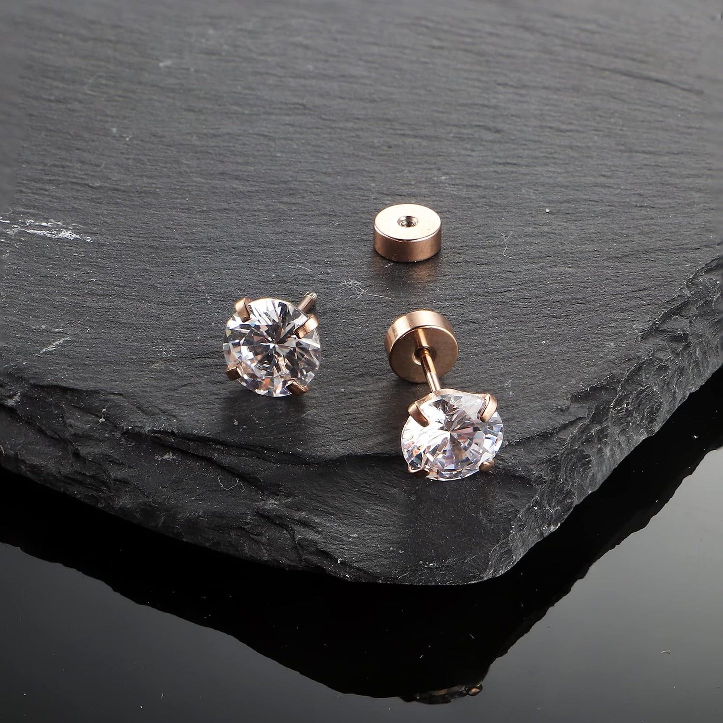 Fansilver Pendientes hipoalergénicos de 0.71 oz con parte trasera p...