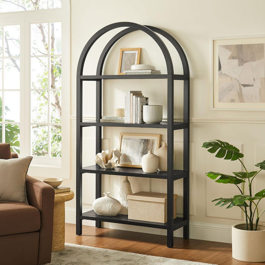 Modway Vexley - Estantería grande de 72 pulgadas en color negro - E...