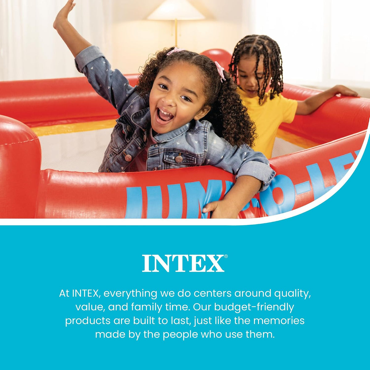 Castillo inflable "Jump-o-lene" de Intex, 68 x 68 x 44 pulg...