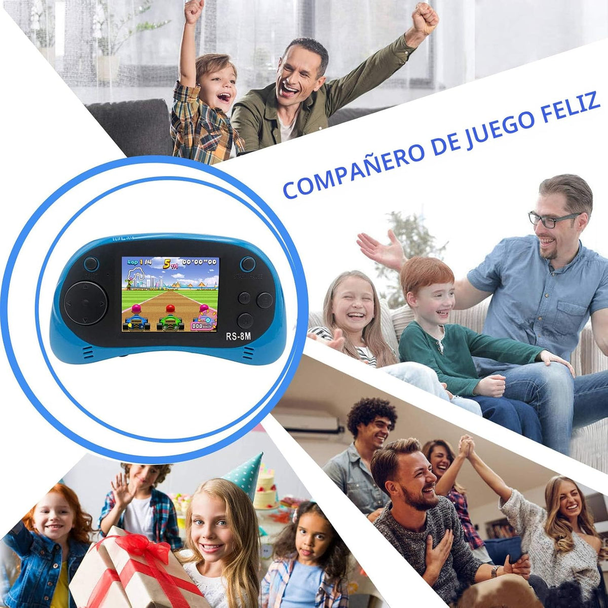 Reproductor de videojuegos portátil de mano para niños con 200 jueg...