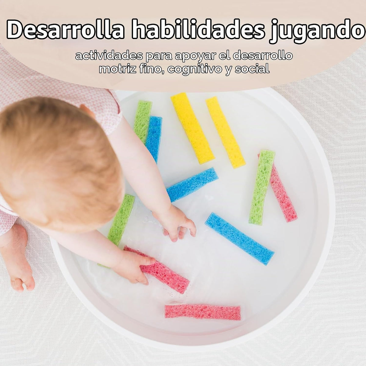 30 tarjetas de actividades sensoriales para bebés de 6 a 24 meses |...