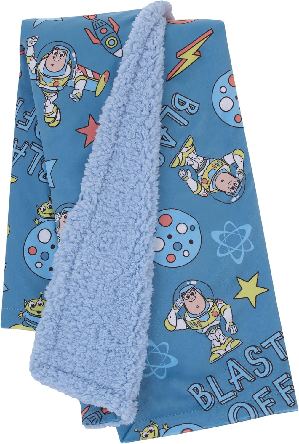 Disney Toy Story Buzz Lightyear - Manta para bebé de sherpa súper s...