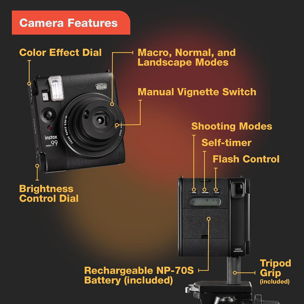 Fujifilm Cámara de película instantánea Instax Mini 99 | Deténgase...