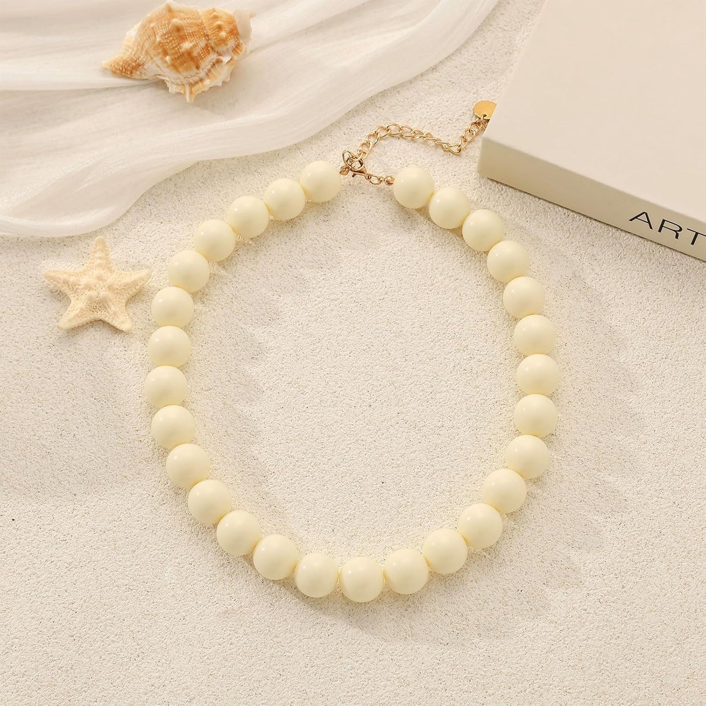 Lsljilidzsw Collar de cuentas gruesas para mujer, 0.631 pulgadas, c...