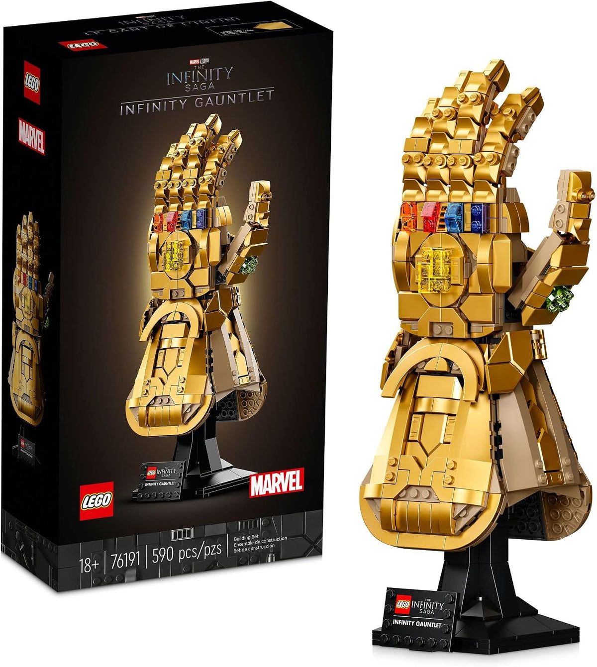LEGO Marvel Infinity 76191 - Juego de guantes coleccionables de Tha...