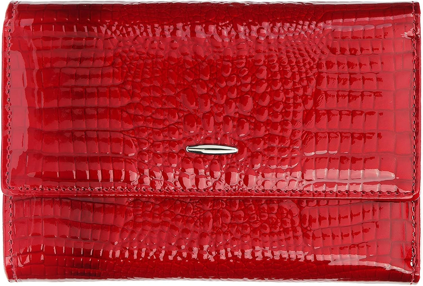 DAMAIKE Cartera de piel auténtica encerada con aceite para mujer, c...