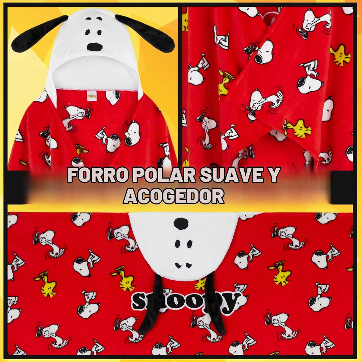 Get Trend Manta para adultos con capucha de 51 x 59 pulgadas, manta...